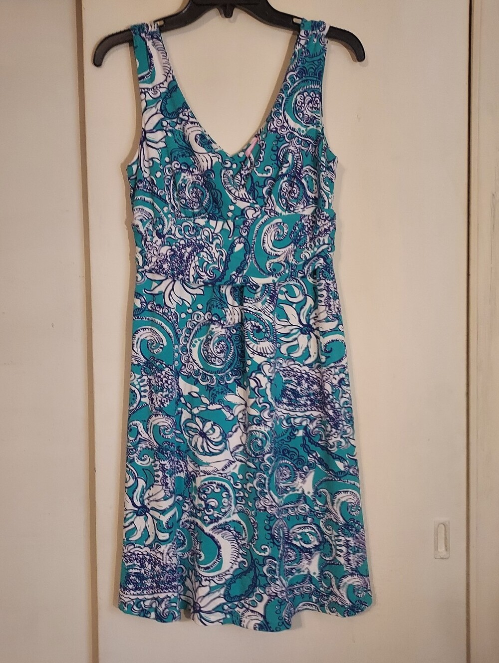 Lilly Pulitzer Shianne Montauk Paisley Jersey Dress Medium